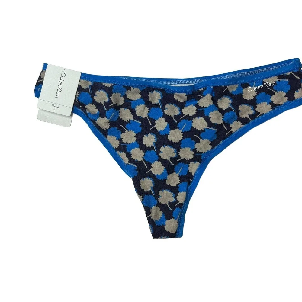 Calvin Klein Printed‎ Thong Size S New
